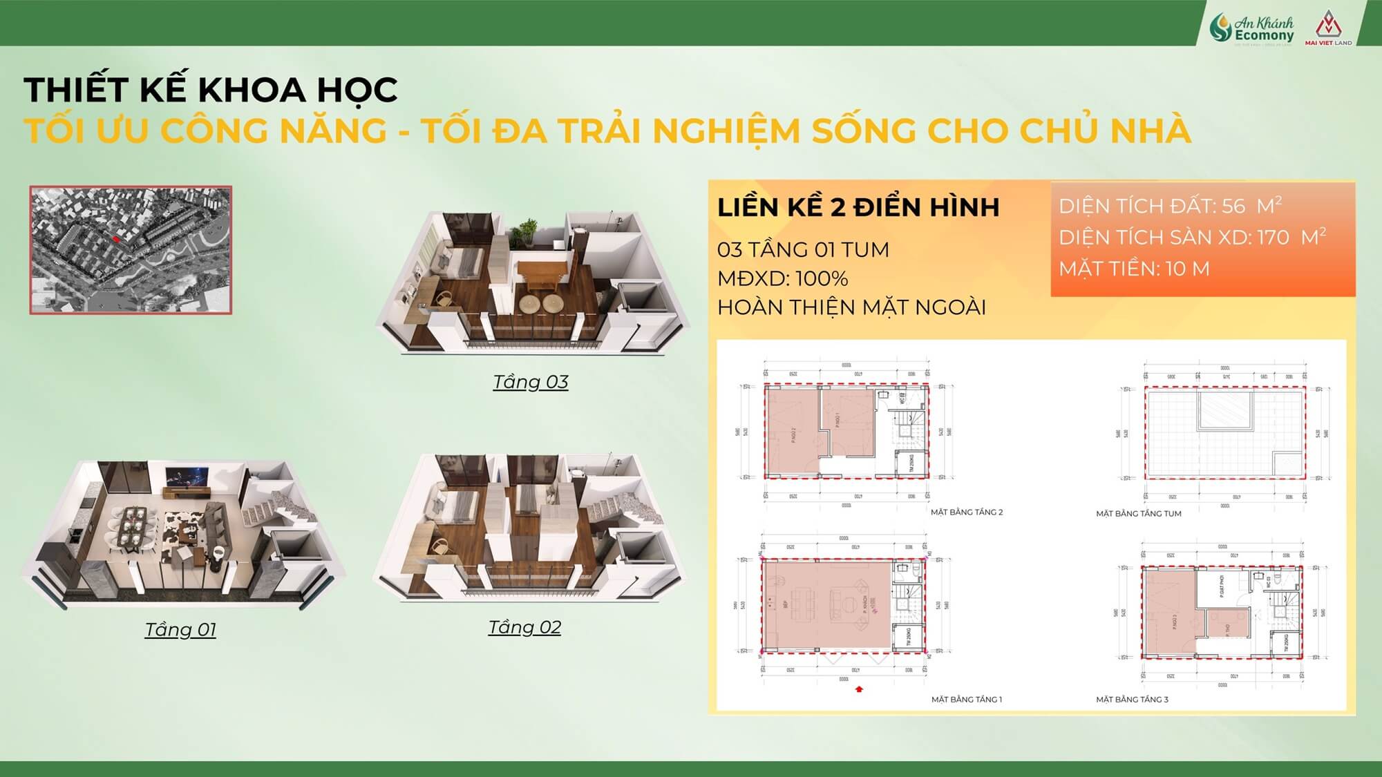 thiết kế liền kề An Khánh Ecomony