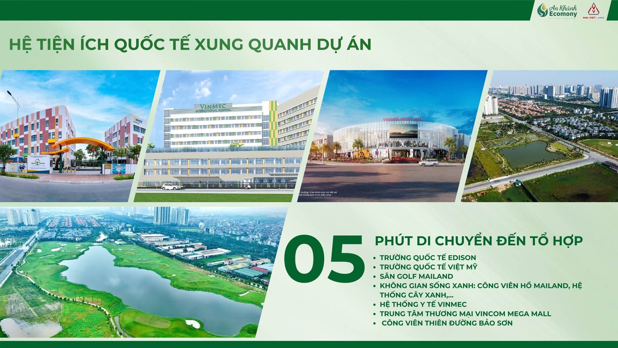 tiện ích ngoại khu dự án An Khánh Ecomony sơn đồng